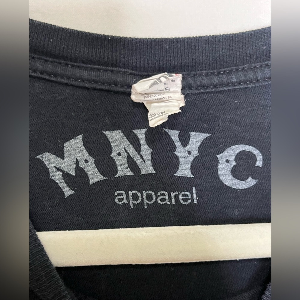 MNYC Apparel Black Graphic 100% Cotton T-Shirt Men’s Size L - Picture 2 of 3